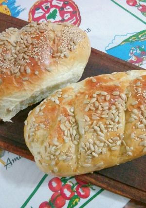 Una foto de Pan súper casero con semillas