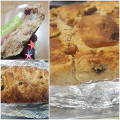 Dried fruit bread loaf A picture of Dried fruit bread loaf.