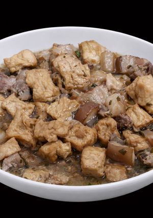 Hình của món SP.0195 - Thịt Ba Rọi Kho Tàu Hũ.