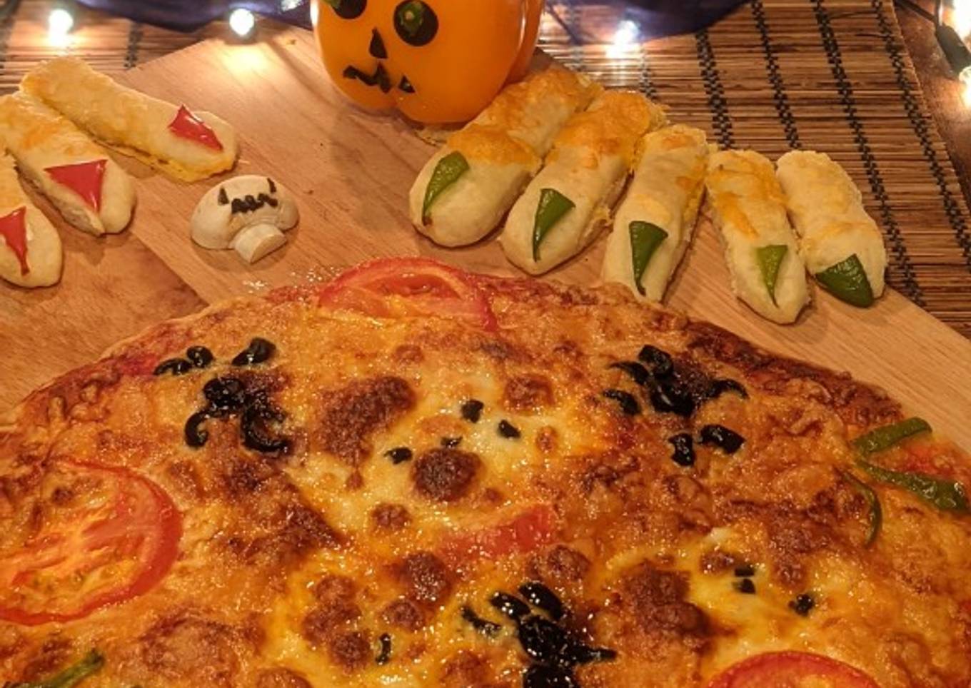 Spooky Halloween Pizza