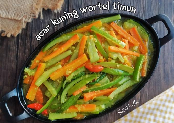 Resep Acar Kuning Wortel Timun Oleh Sinta Muller Cookpad