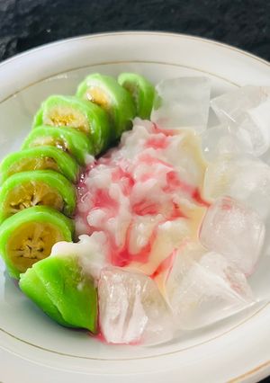 Foto resep Es Pisang Ijo