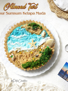 Foto resep Bubur sumsum kelapa muda di dalam Almond Tart