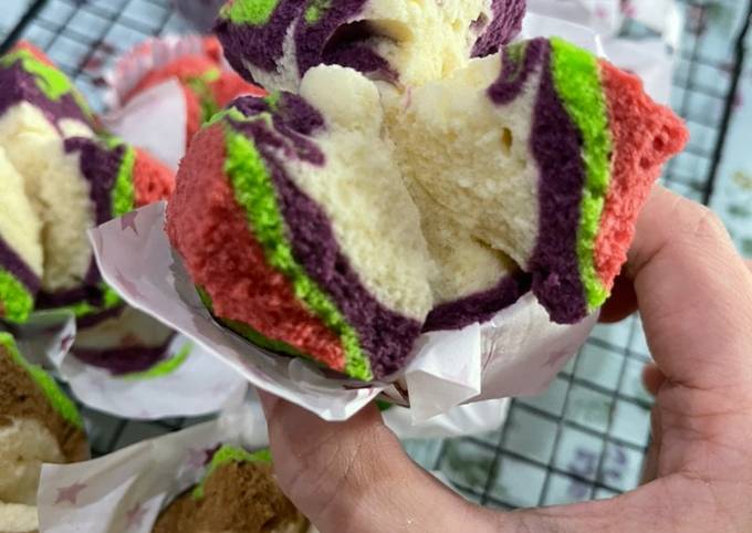 Resep Bolu kukus mekrok dgn susu UHT, Bisa Manjain Lidah