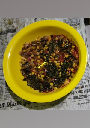 चनौरी भाजी रेसिपी मुख्य फोटो