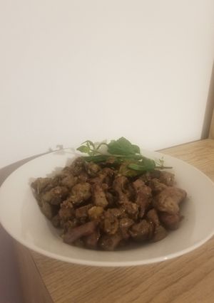 صورة لوصفة كبدة الدجاج