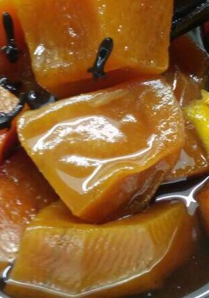 Una foto de Dulce de zapallo