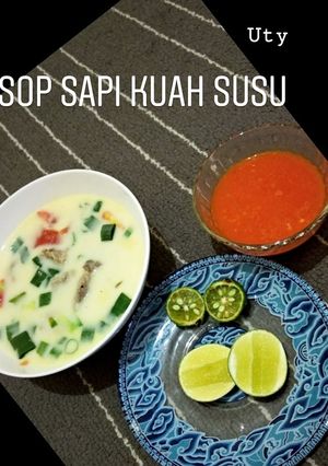 Foto resep Sop daging sapi kuah susu