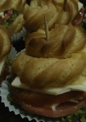 Foto resep Soes isi ala burger