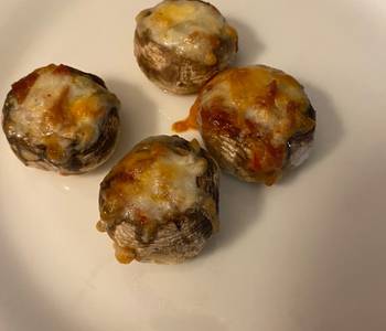 Easy Fast Cooking Stuffed pizza mushrooms Delicious Nutritious