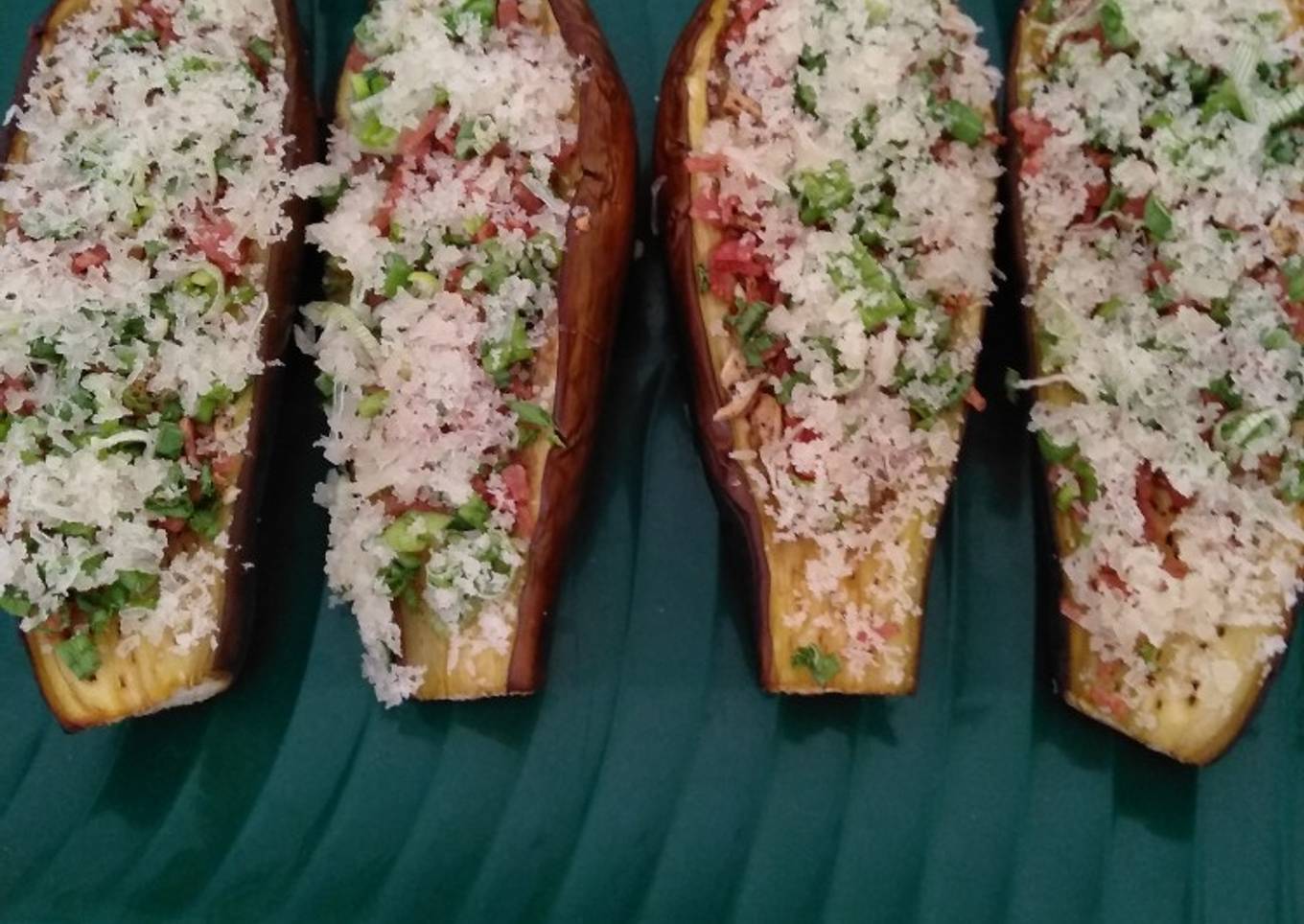 Terong panggang keju parmesan