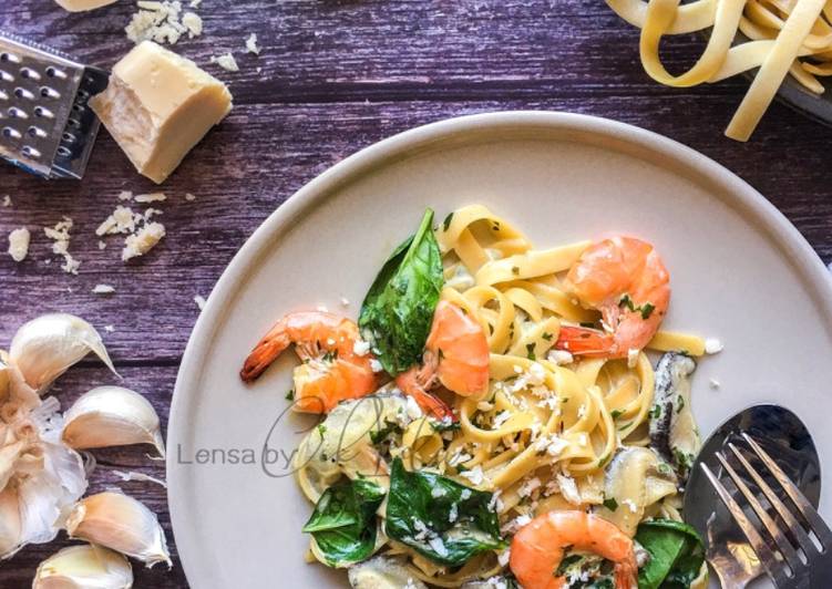 Pasta Fettuccine Butter creamy #DapurAzahZara