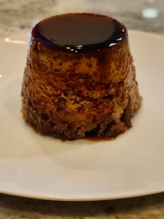 Una foto de Flan de nueces