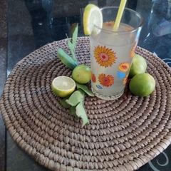 A picture of Detox drink🍋🍋🥂🥂.
