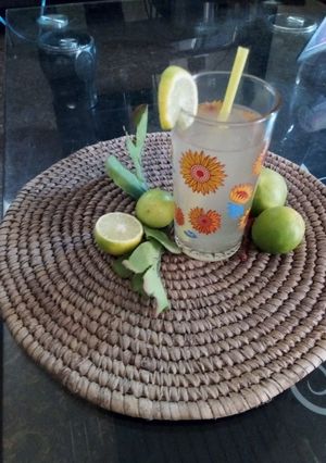 A picture of Detox drink🍋🍋🥂🥂.