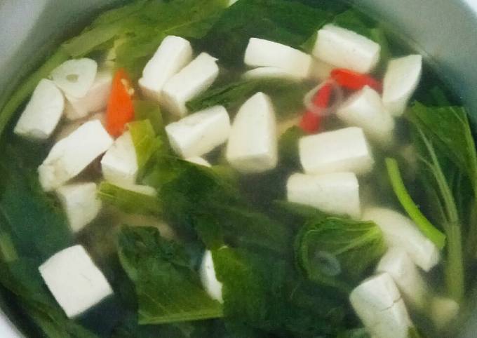 Resep Sayur Bening Sawi Hijau And Tahu Oleh Tanti Widyasari Cookpad