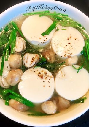 Hình của món Canh Hẹ Nấu Chay.