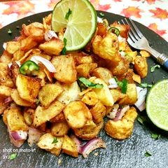 A picture of Delhi Wali Aloo Chaat.