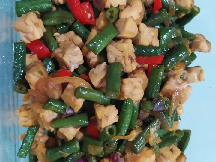 Cara Mudah Membikin Resep Tumis tempe kacang panjang yang Lezat Anti Ribet, Bikin Ngiler