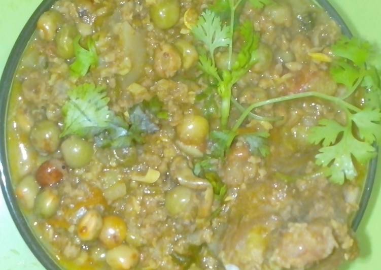 Mutton kheema with Pigeon pea masala