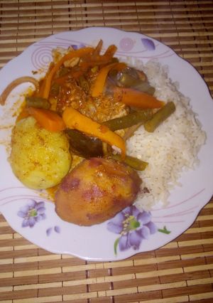 Una foto de Sudado de pescado con verduras