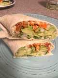Hummus and Avocado Wrap 🥑 🌯