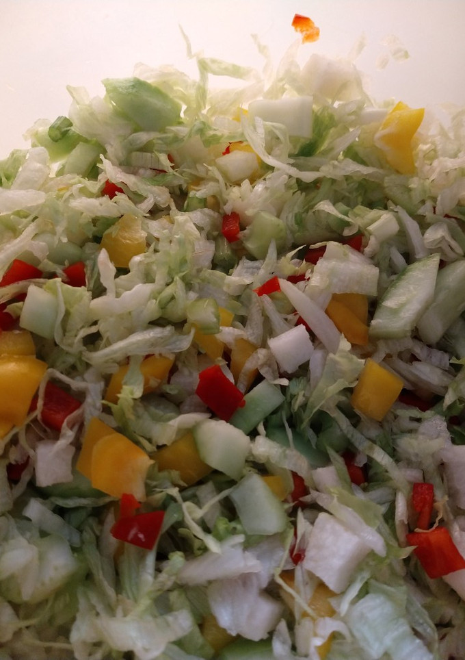 Una foto de Ensalada multicolor