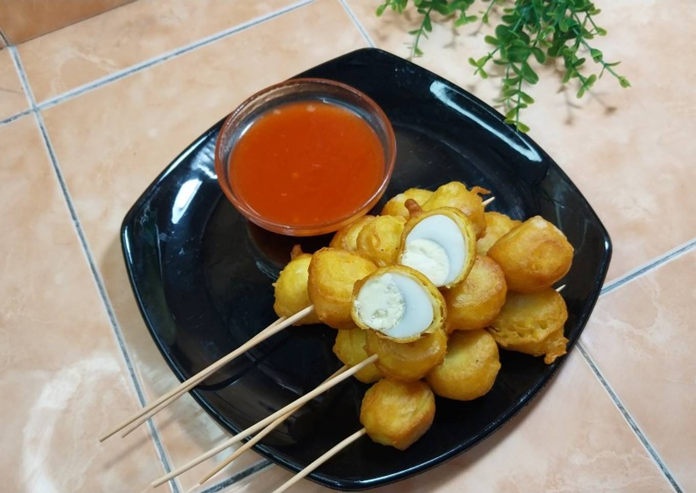 Telor kwek kwek ||telor goreng jajanan ala Filipina