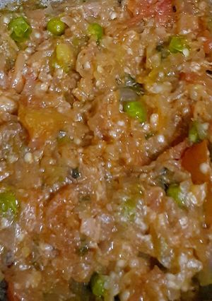 A picture of Brinjal bharta.