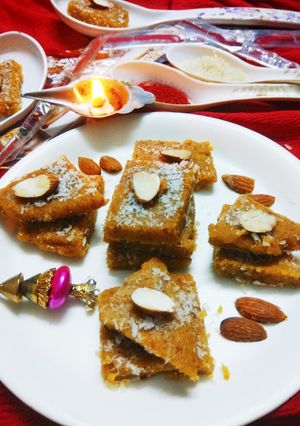 A picture of Kuttu ki Barfi.