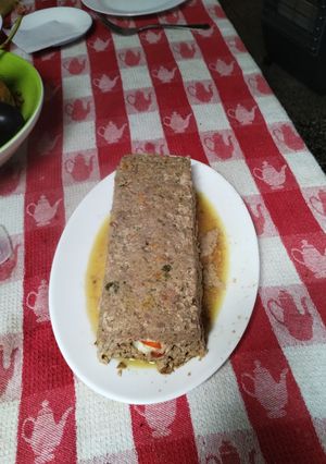 Una foto de Asado alemán con dos carnes