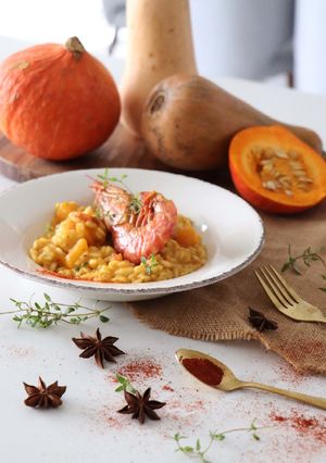 Foto de Risotto de Abóbora e Camarão