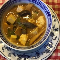 A picture of California Farm Hot and Sour Silken Egg Tofu Soup.