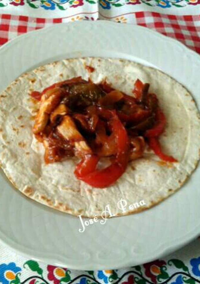 Una foto de Fajitas de pollo