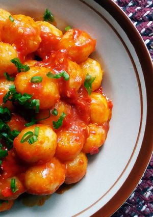 Foto resep Cilok nasi saos merah