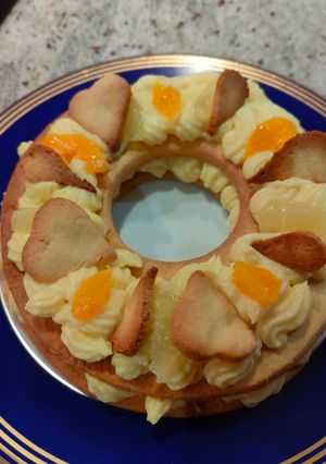 Une photo de Tarte aux agrumes et à la crème pâtissière au Limoncello