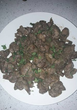 صورة لوصفة كبدة دجاج مقليه