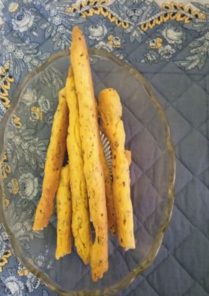 Una foto de Grisines con mix de semillas y queso
