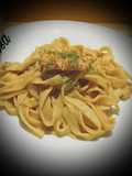 Pasta con salmón y nata