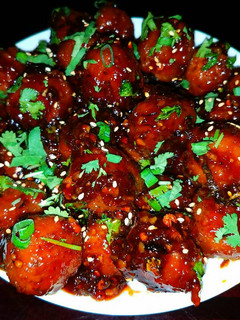 A picture of Mike's Sweet, Sticky & Spicy Asian Meatball Appetizers.