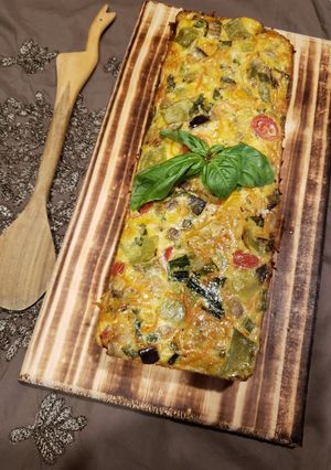 Una foto de Budín de verduras💟