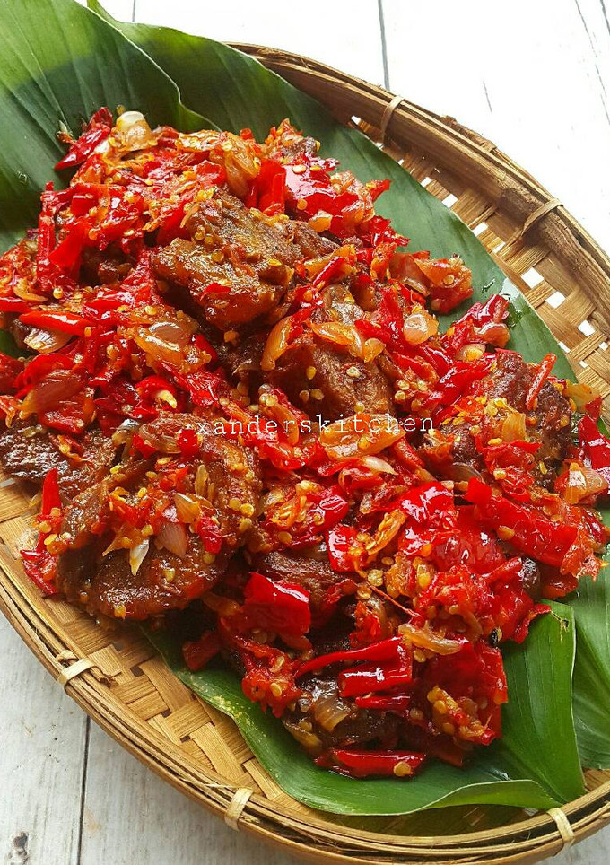Foto resep Dendeng balado basah