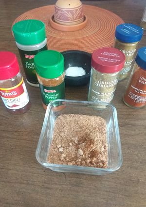 A picture of My Taco seasoning.