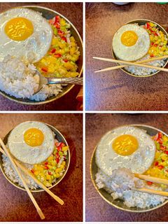 صورة لوصفة ارز ابيض كوري بدون ولا نقطة زيت #دايت 🍚🥢