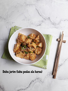 Foto resep Dubu jorim aka tahu pedas ala korea
