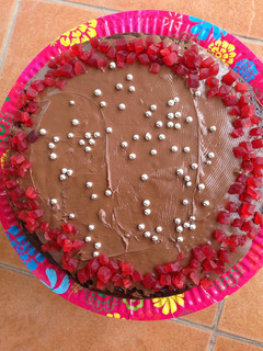 A picture of Eggless Coca Cola Cake.
