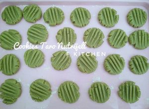 Foto resep Cookies Taro Nutrijell (no oven, no mixer, no egg)