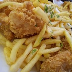 Sour fish and chips A picture of Sour fish and chips.