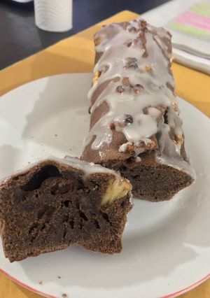 Una foto de Budín de chocolate y nuez 🍫
