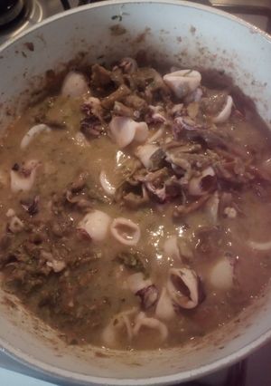Foto di Calamari con funghi